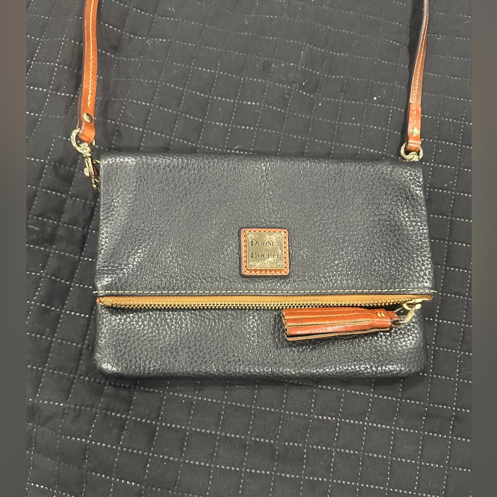 Black leather Dooney and Bourke crossbody